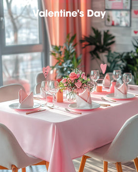 Pureegg Mothers Day tablecloth provides elegant coverage for family gatherings.