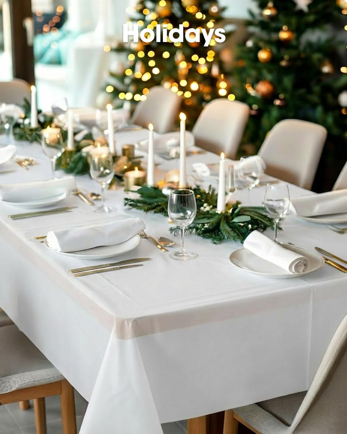 Sturdy Pureegg tablecloth provides mess protection for gatherings