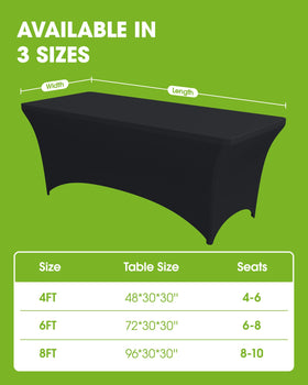 Pureegg Spandex tablecloth in outdoor wind-resistant setup.