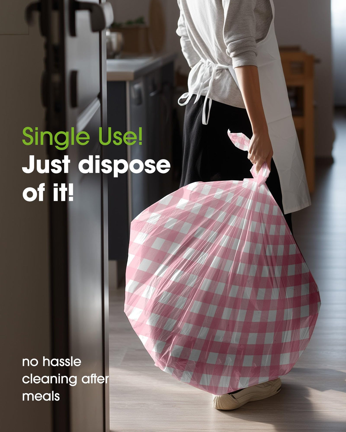 Pureegg waterproof and stain resistant surface protects the table
