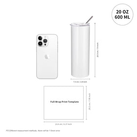 PYD Life 20oz tumbler lid and straw for on-the-go use