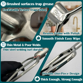 qAp Quality Art Practical beater fitting heavy duty KitchenAid series for reliability