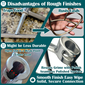 qAp stainless steel paddle; easy-to-clean finish resists staining.