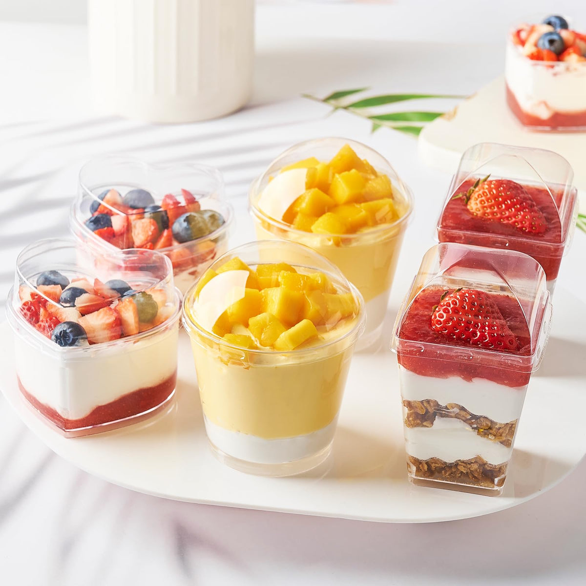 Qeirudu freezer-safe dessert cups for year-round treats