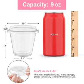 Qeirudu leak-proof dessert cups with high lids for mess-free serving