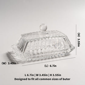 QIANCHANG butter dish on kitchen counter highlights elegant glass