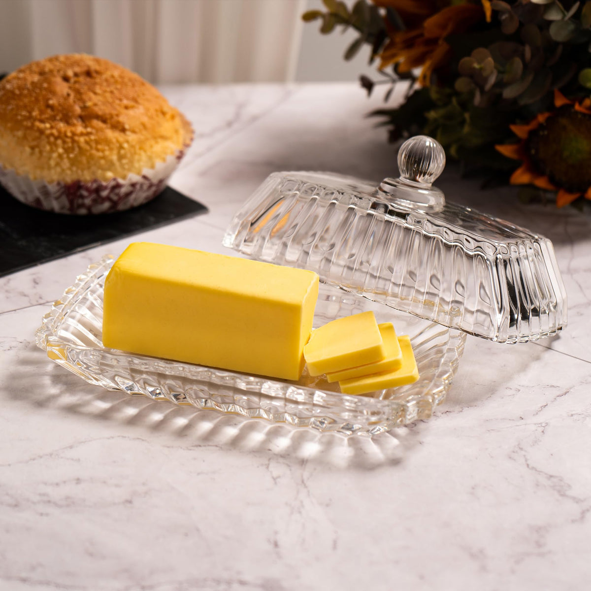 QIANCHANG versatile storage for candies or cheese using butter dish