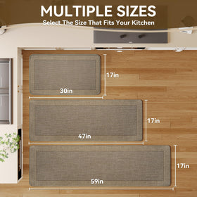 QiCaiJia braided kitchen runner 17x47 adds cushioned comfort in high-traffic areas