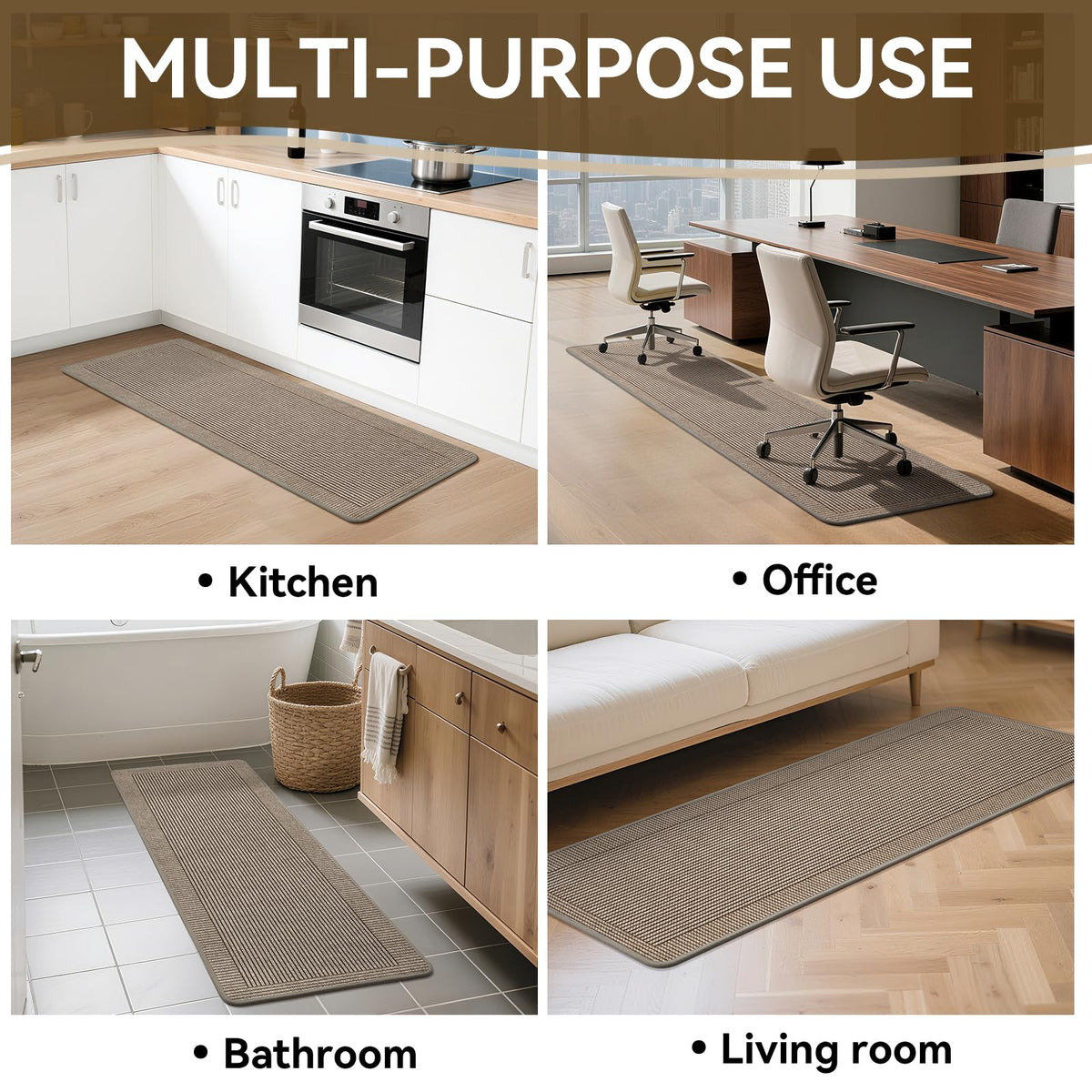 QiCaiJia low-pile design fits under doors without snagging