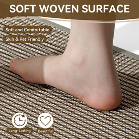 QiCaiJia rug resists scratches and cushions items dropped nearby.