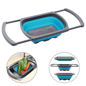 QiMH Colander 6-quart capacity ideal for pasta, vegetables, and fruits.