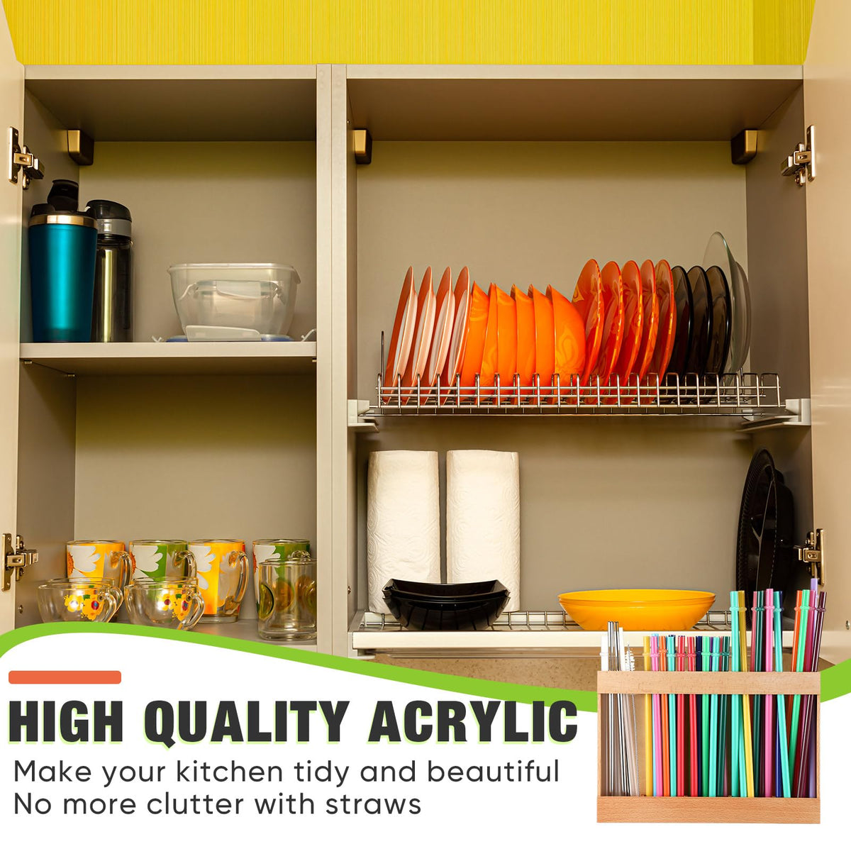 Qinyoung compact design fits small spaces on counters and shelves