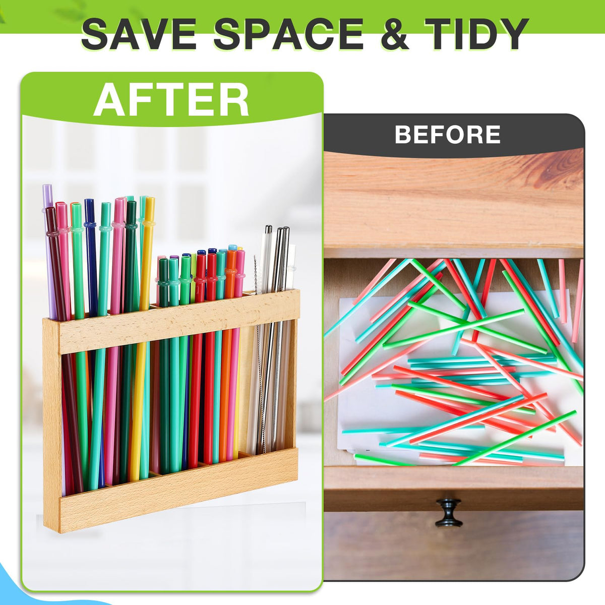 Qinyoung adhesive tapes included securely mount the organizer