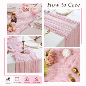 QINZOVAL cheesecloth dining decor for versatile table styling