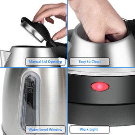 QSLKING kettle auto shut-off provides safety during use.