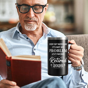 Qtencas retirement mug straw brush kit keeps accessories clean and ready