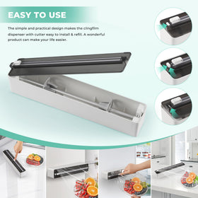 Quasziwa compact kitchen setup with wall hook mounting