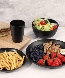Quatish dishwasher-safe dinnerware for quick cleanup