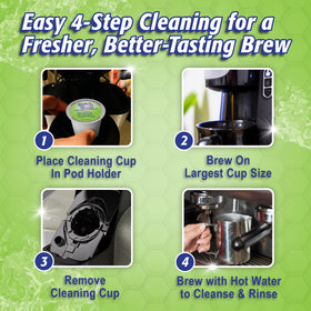 Keurig 2.0 compatibility demonstrated with Quick & Clean pod.