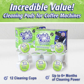 K-Cup cleaner pod in use during a brew cycle.