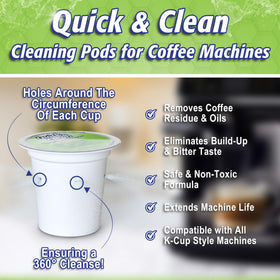 Non-toxic, biodegradable formula label on Quick & Clean pods.
