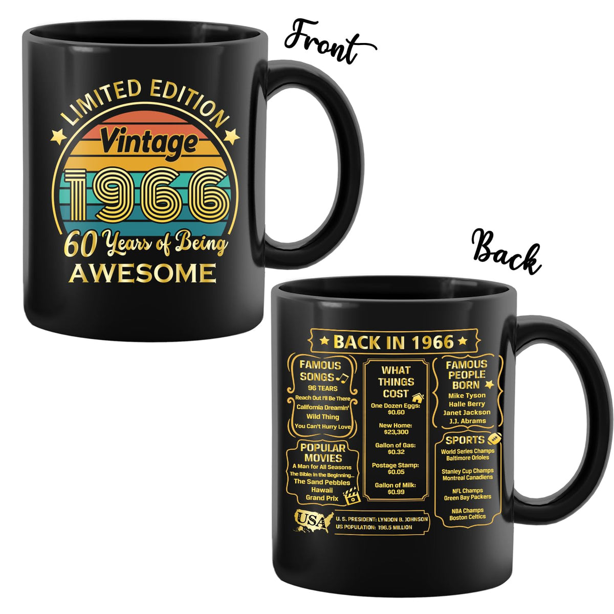 QUPT mug with double-sided print for versatile gifting.