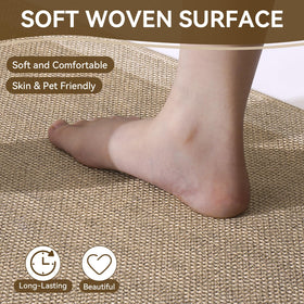 Quqei kitchen mat is easy to clean, maintaining a tidy kitchen area.