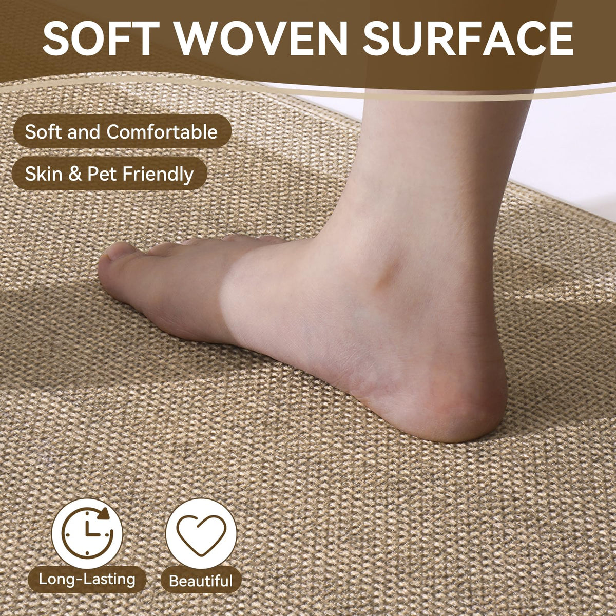 Quqei rug endures high-traffic kitchens while protecting floors.