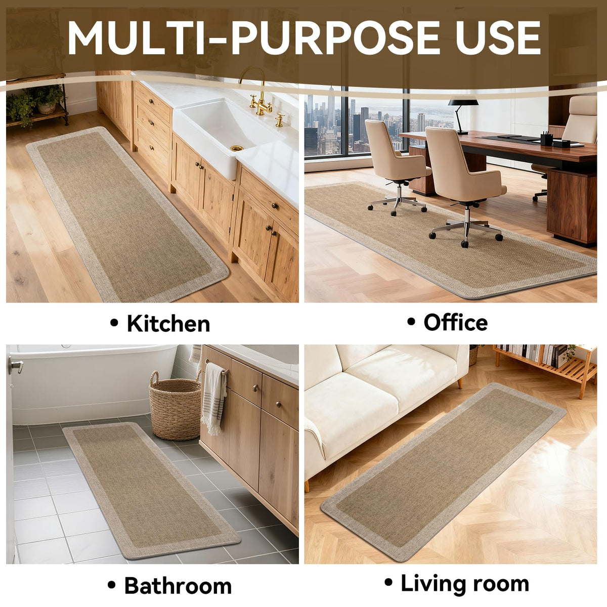 Quqei kitchen mat supports repeated cleaning without losing form.