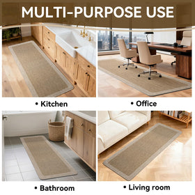 Quqei kitchen mat supports repeated cleaning without losing form.