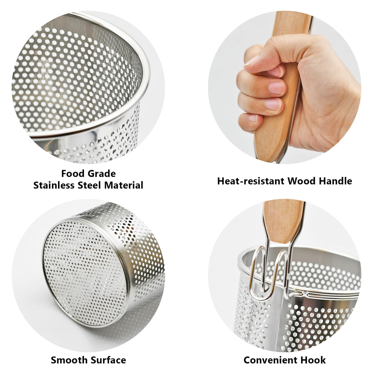 QYQRQF micro-perforated mesh ensures fast drainage without tipping.
