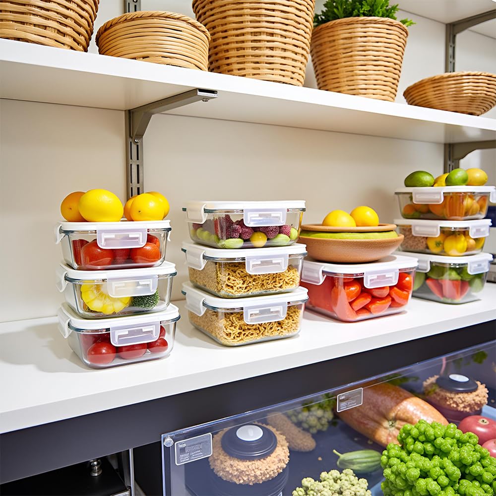 R.repad yay durable glass set for fridge, freezer, pantry