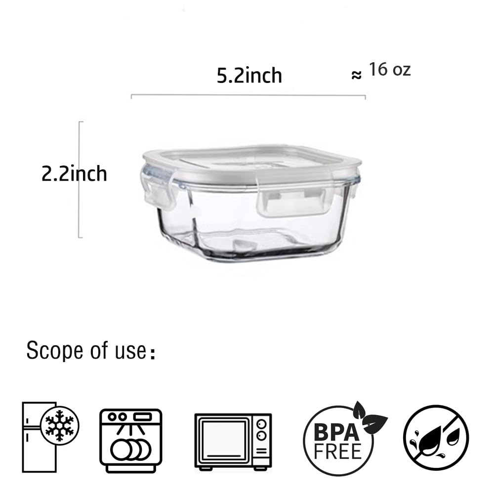 R.repad yay stackable square glass containers save fridge space