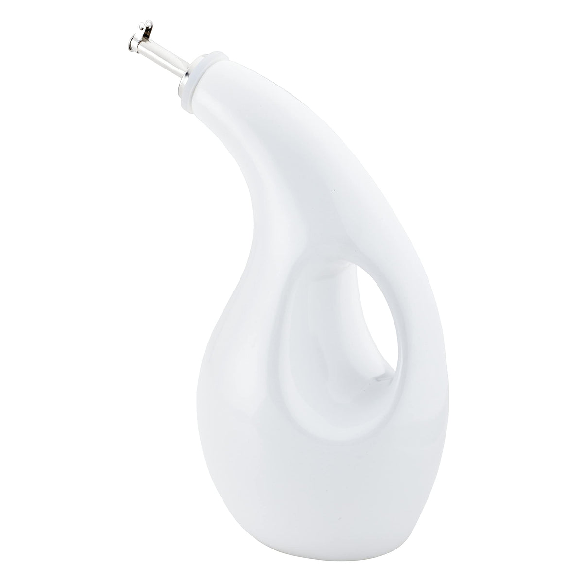Vivid white ceramic finish from Rachael Ray bottle adds color to table