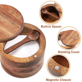 RAETTER.LY closeup of magnetic swivel lid for easy access