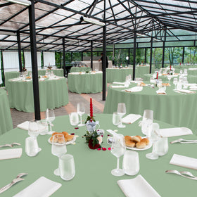 Ragnhild sage green table decoration idea for elegant gatherings