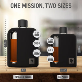 Ragproper adventure-ready flask suits outdoor use and classy nights.