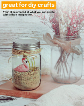 Rainforce 12 oz jars suitable for candles and DIY crafts.