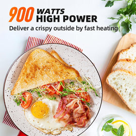 RAMJOY ergonomic lift lever provides comfortable operation during toasting.