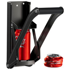 RamPro 16 oz can crusher on wall mount saves space and simplifies recycling.