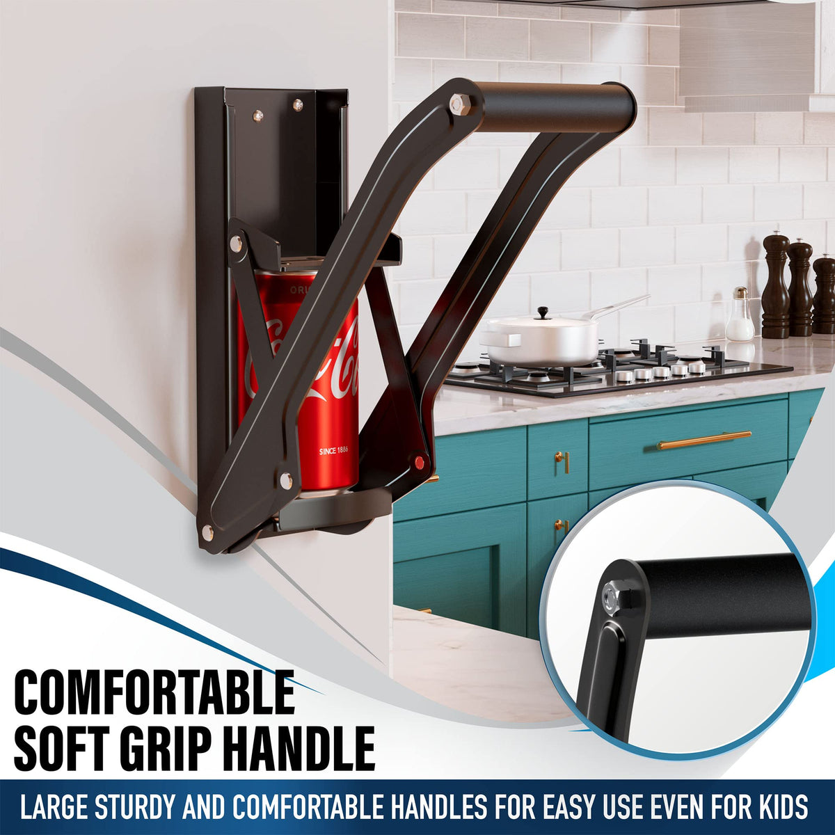 RamPro compact design reduces clutter and saves garage or kitchen space.