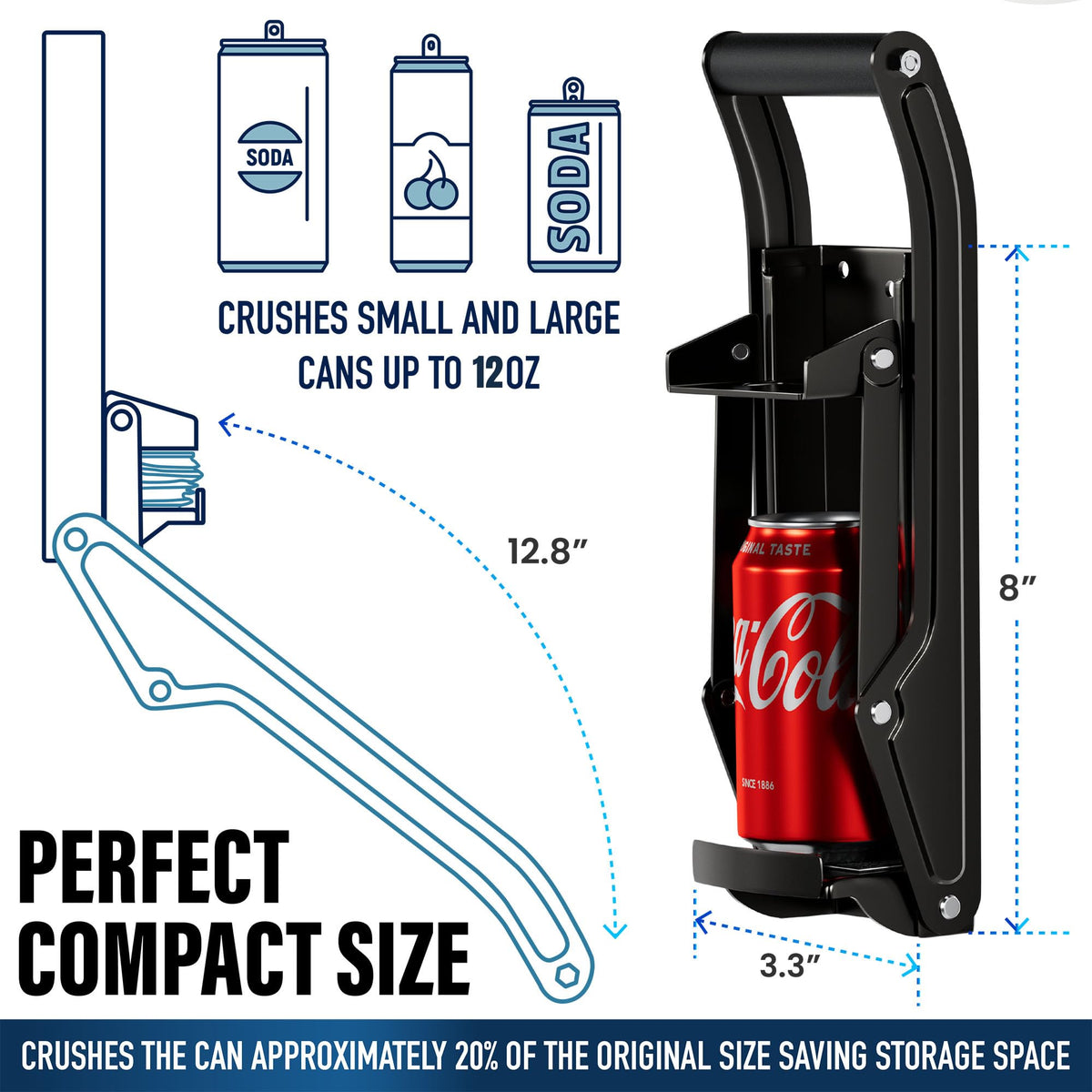RamPro soft-grip lever enables easy one-handed operation.