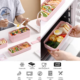 Rarapop on-the-go lunch box fits bags and shelves with ease