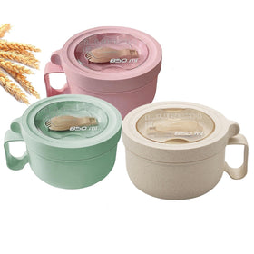 Rarapop three-pack microwave soup bowls with lids for easy reheating and serving