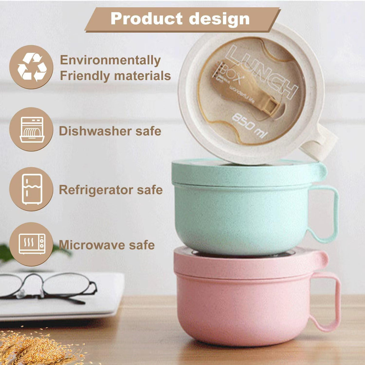 Rarapop twist-lock lid in pink keeps meals secure and warm during travel.