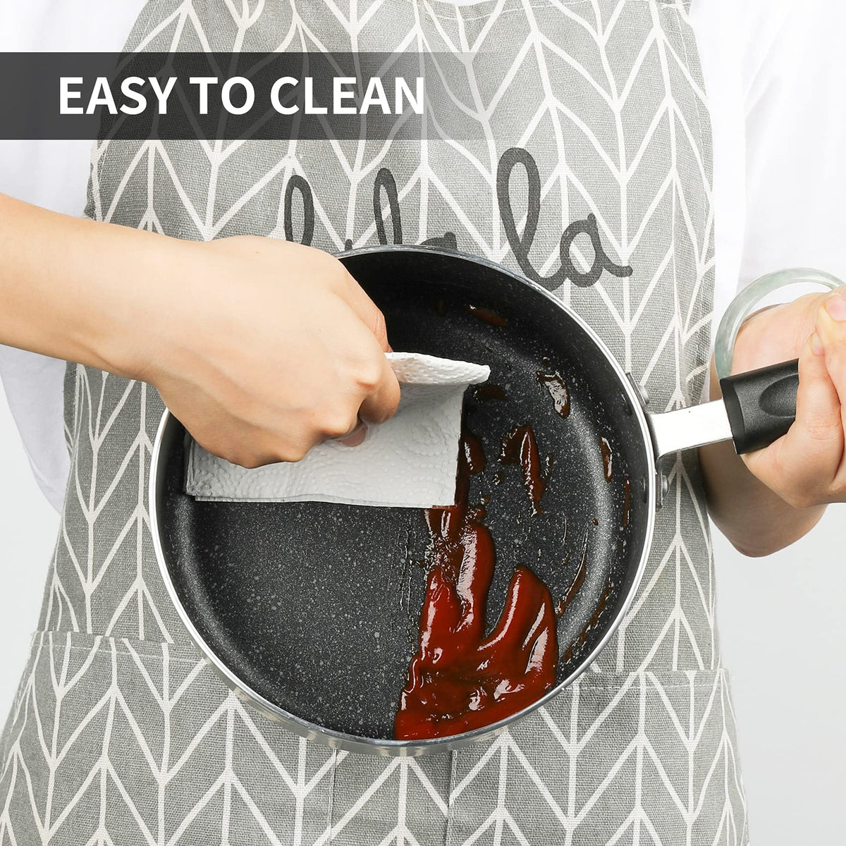 RATWIA induction-compatible saucepan fits multiple cooktops.