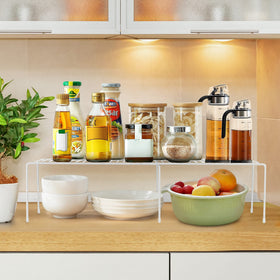 Ravinte kitchen storage rack keeps countertops organized and clutter-free.