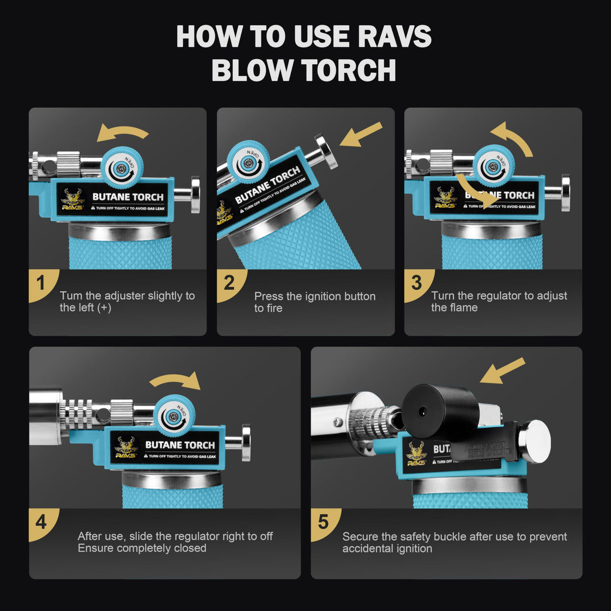 RAVS blue resin-art use case highlights controlled flame for craft projects