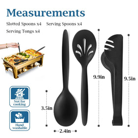 RayPard wheat straw slotted spoon 10 inch for draining servings.