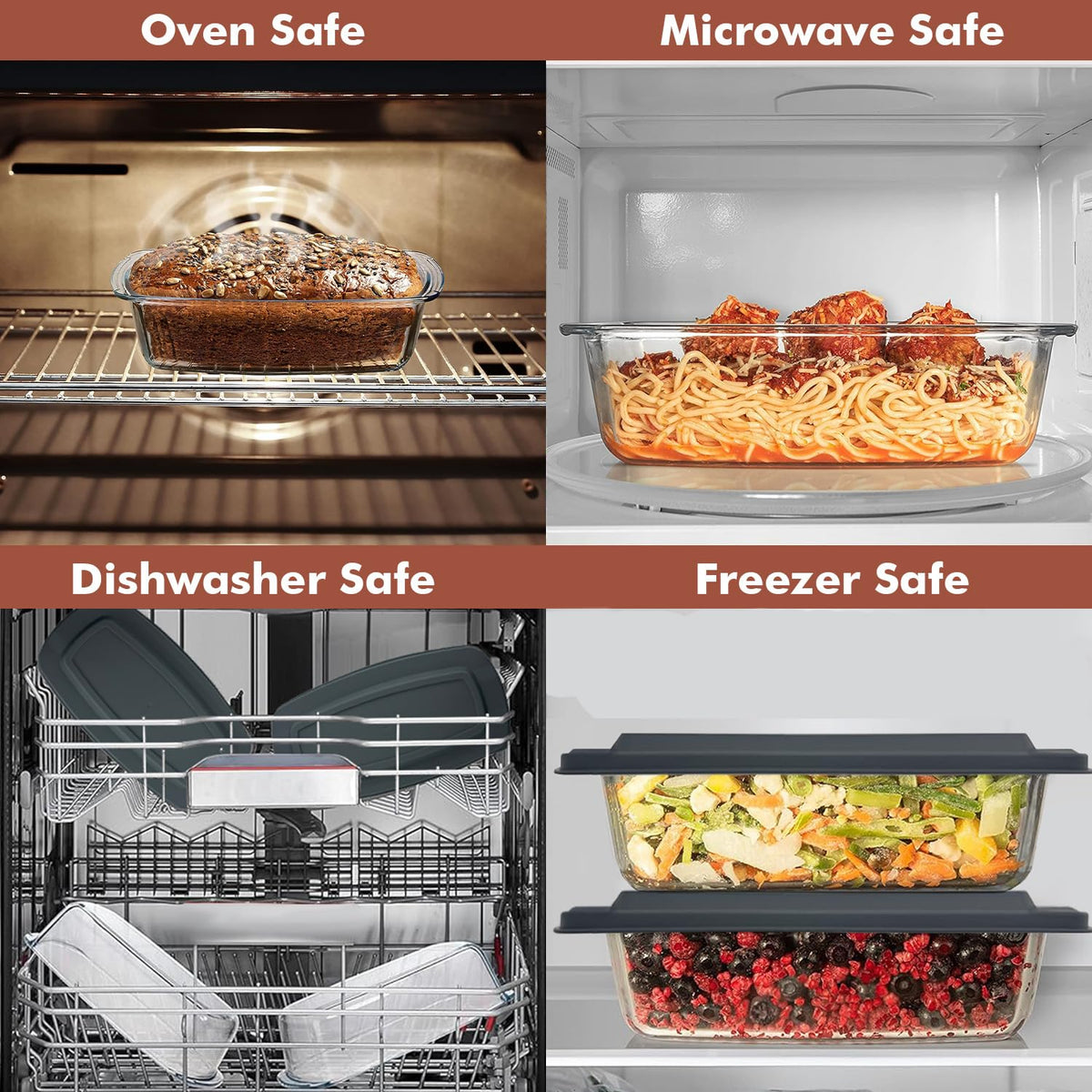 Razab loaf pan dishwasher-safe design for simple cleanup after meals.